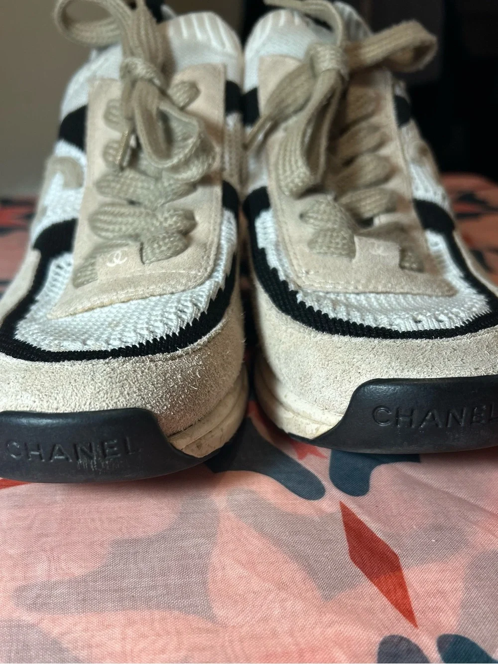 Chanel Interlocking CC Logo Sock Sneakers EU: 38.5 | No Box GC